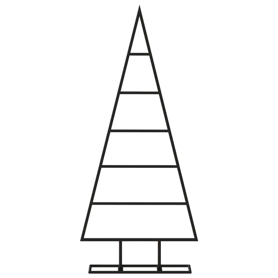 vidaXL - Metalen Kerstboom - Zwart - 90 cm