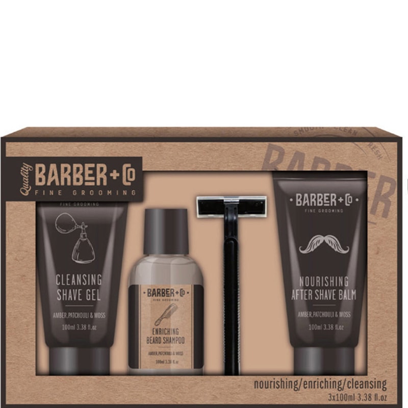 Coffret bain & rasage - Barber Co- Homme - 4 produits
