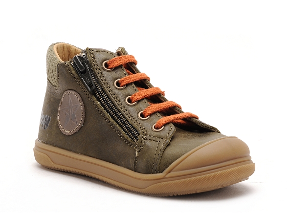 Bopy boots bottine bebe relvet kaki