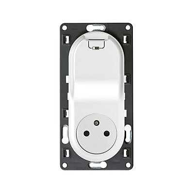 Mécanisme de prise de courant affleurante + chargeur USB Legrand Céliane blanc