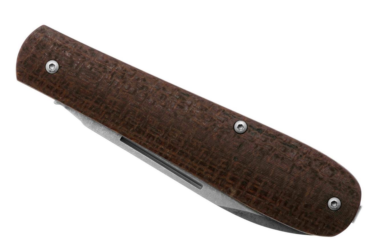 Böker Coffin 112946 Jute Micarta, slipjoint zakmes, Chuck Gedraitis design