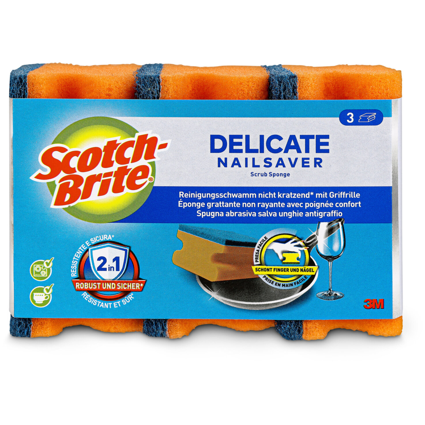 Scotch-Brite Schwamm Synthetik Delicate