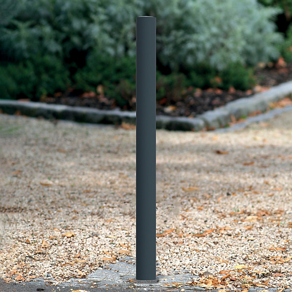 Potelet à sceller tenor tete bombee ø76 - h1 000 h. Sol, anthracite mat 7016