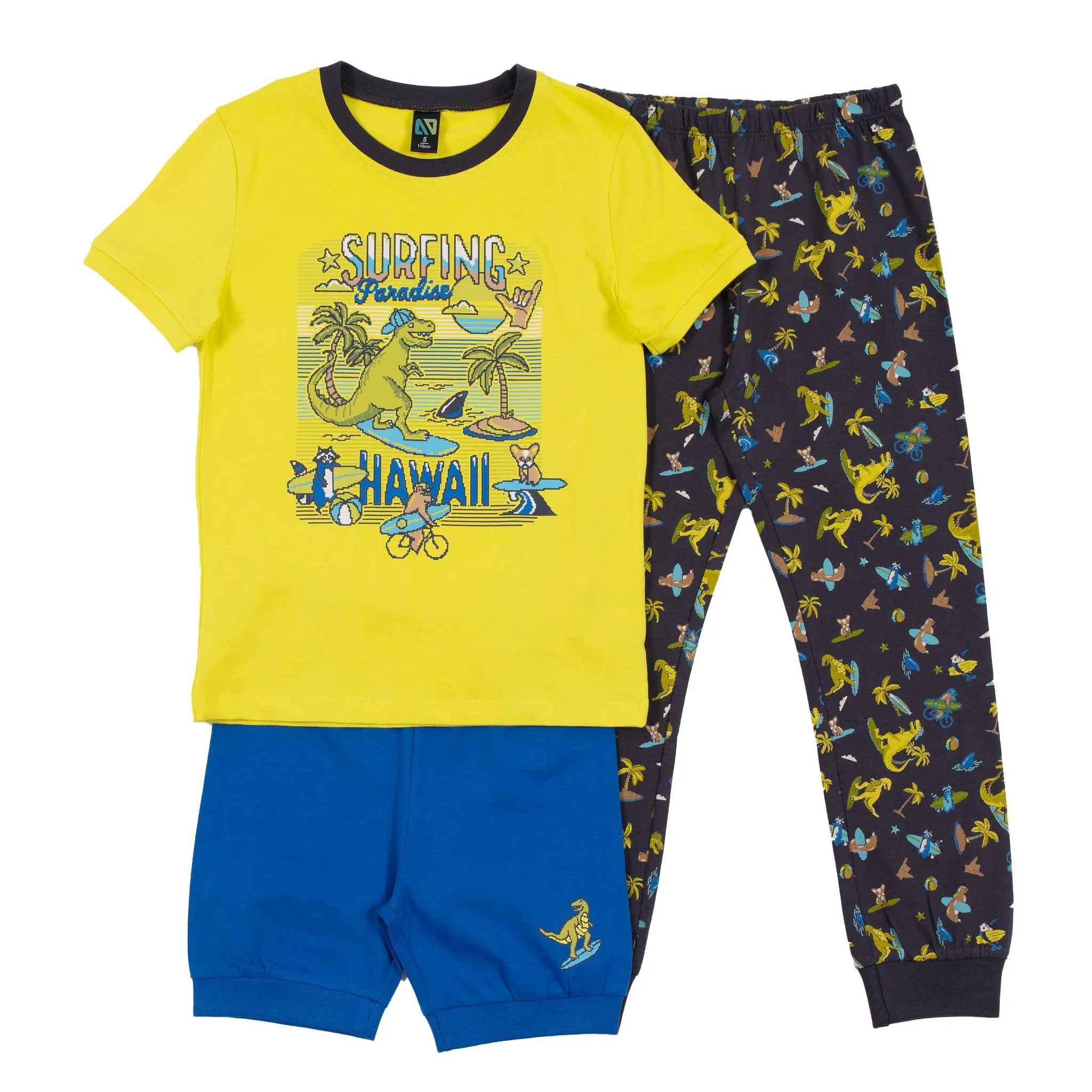 Nanö Pyjama 3 Pièces Dinos 2-6ans