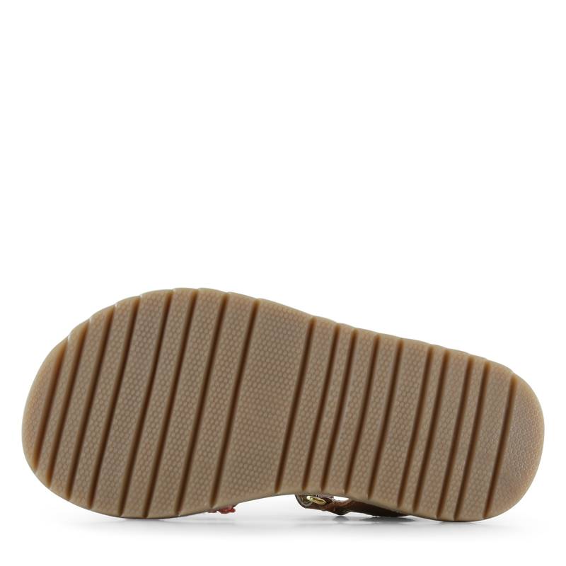 Shoesme cognacfarbene Sandale mit Blume