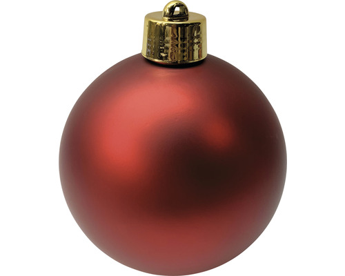Grote XXL kerstbal van Lafiora, kunststof, Ø 20 cm, mat rood
