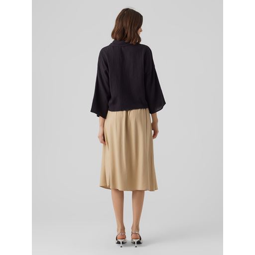 Vero Moda Natali Crop Skjorte, Sort, M