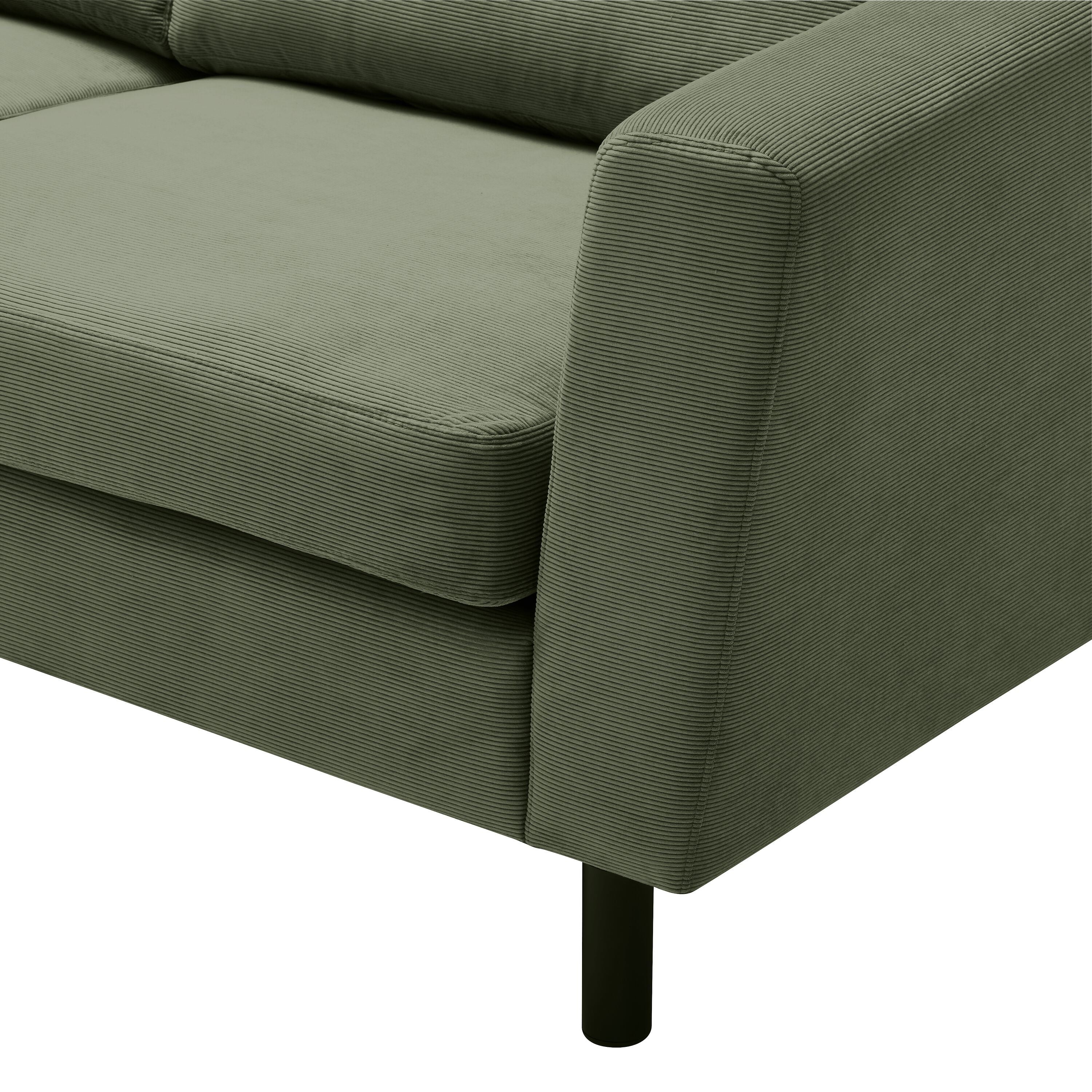 DIENER Ecksofa - Grün / B: 235.0 cm x T: 156.0 cm x H: 81.0 cm