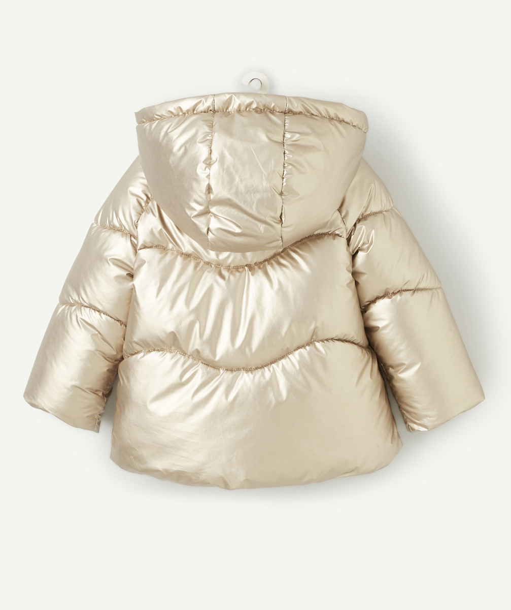 DOUDOUNE BÉBÉ FILLE EN REMBOURRAGE RECYCLÉ COULEUR DORÉE
