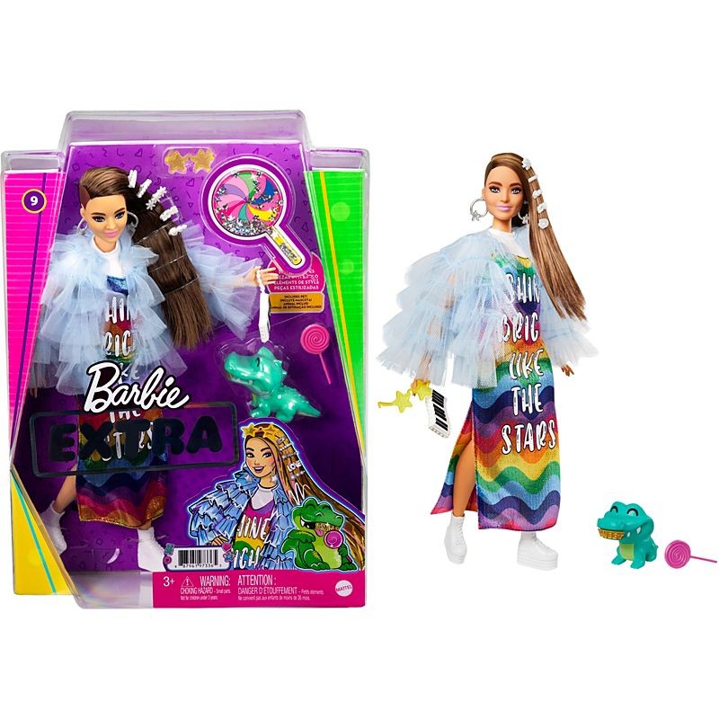 Barbie - Jakke og Regnbuekjole (GYJ78)