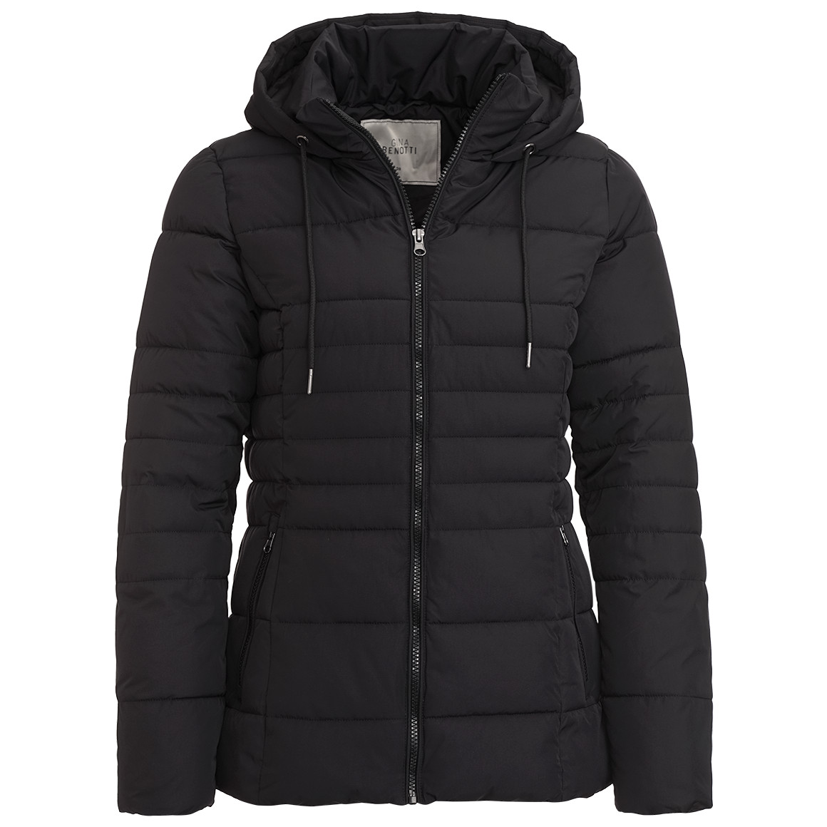 Gina Benotti Damen Steppjacke mit Kapuze schwarz