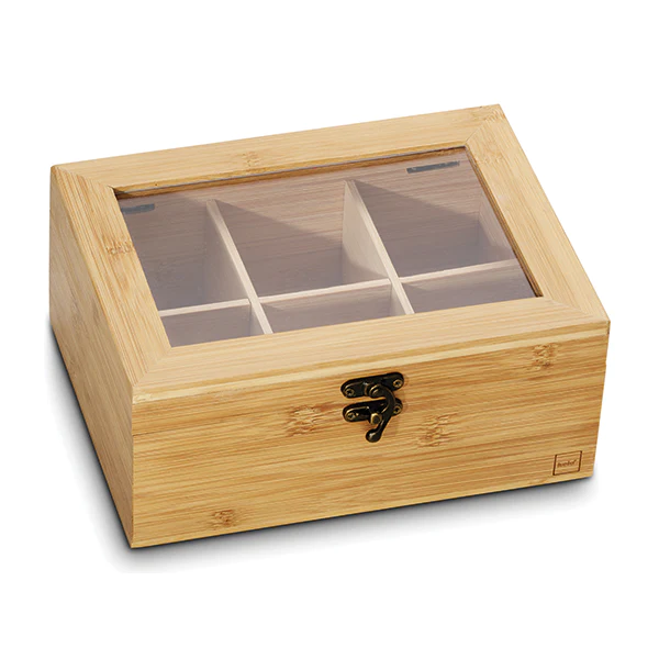 Boîte à thé bambou 21 x 6 cm Kela