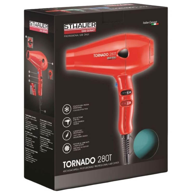 Sèche-cheveux professionnel Bleu Tornado STHAUER 2000 Watts