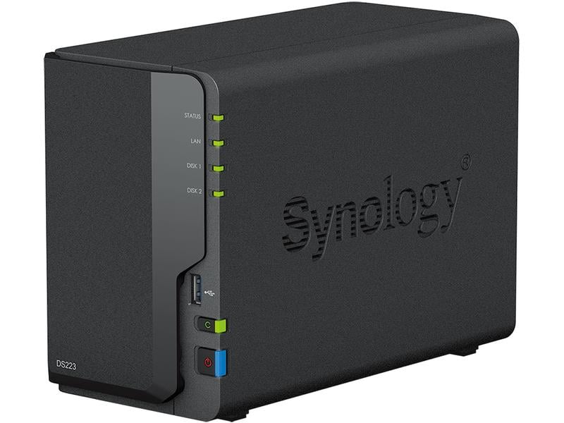 Synology NAS DiskStation DS223, 2-bay NAS mit 2 Laufwerkschächten