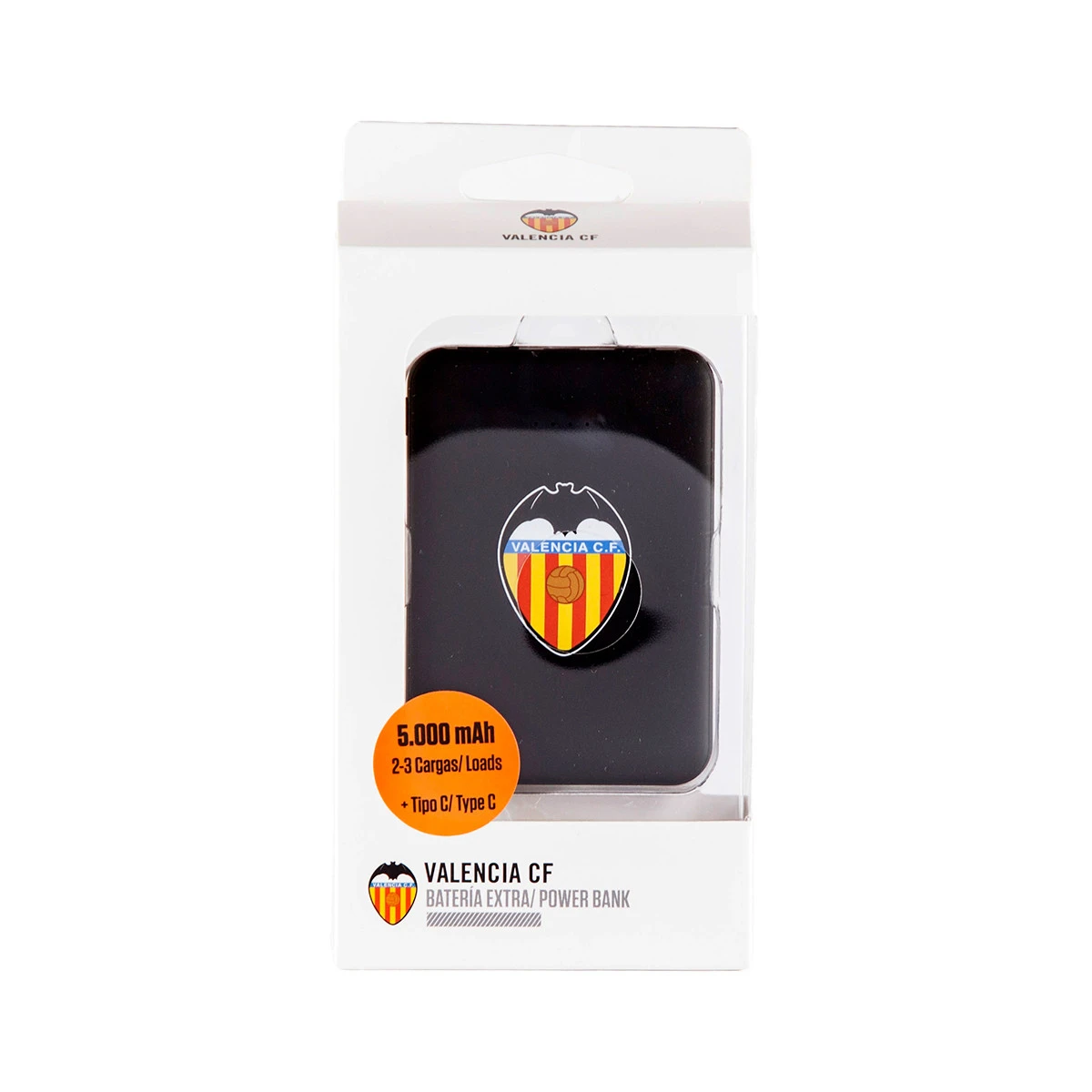 Power Bank 5.000 mAh Tipo C Emblema Valencia FC