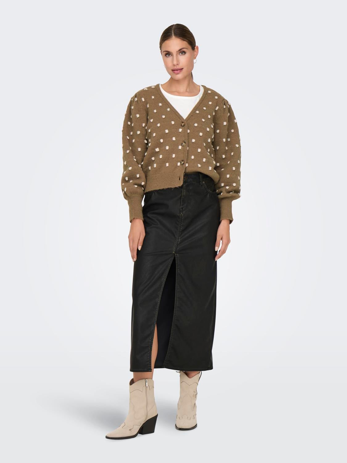 JDYSIGRID Strickjacke Malt Ball