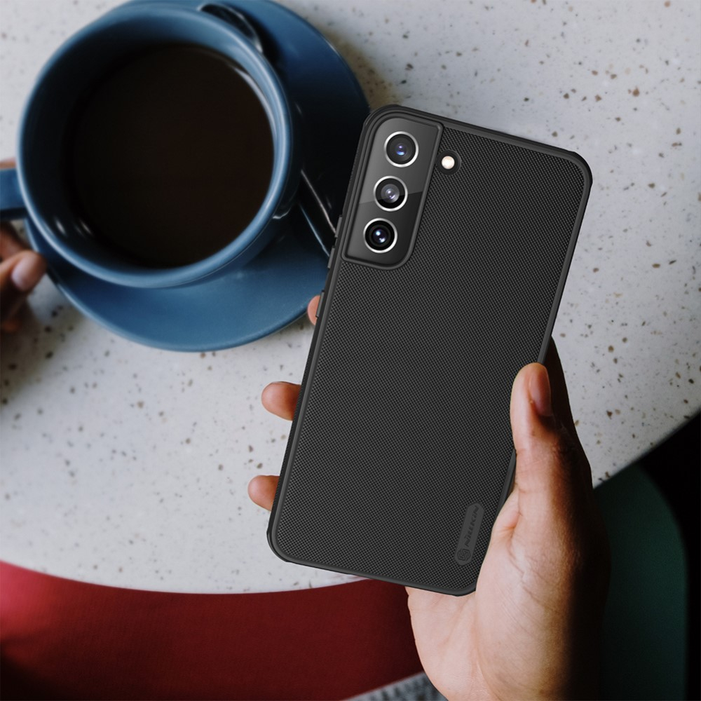 Samsung Galaxy S22 5G Hardcase Schutzhülle Grip Design - Schwarz