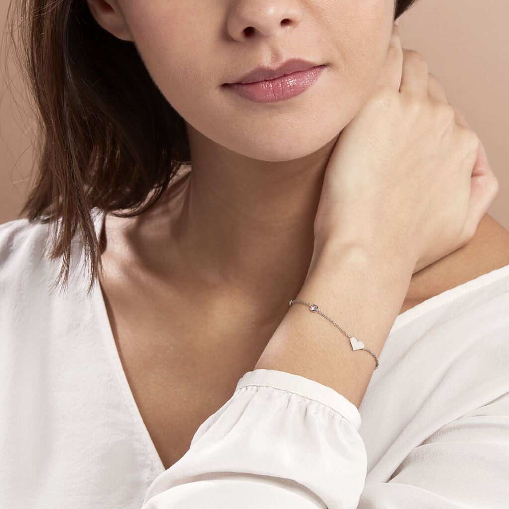 Bracelet Rana Argent Blanc Oxyde De Zirconium