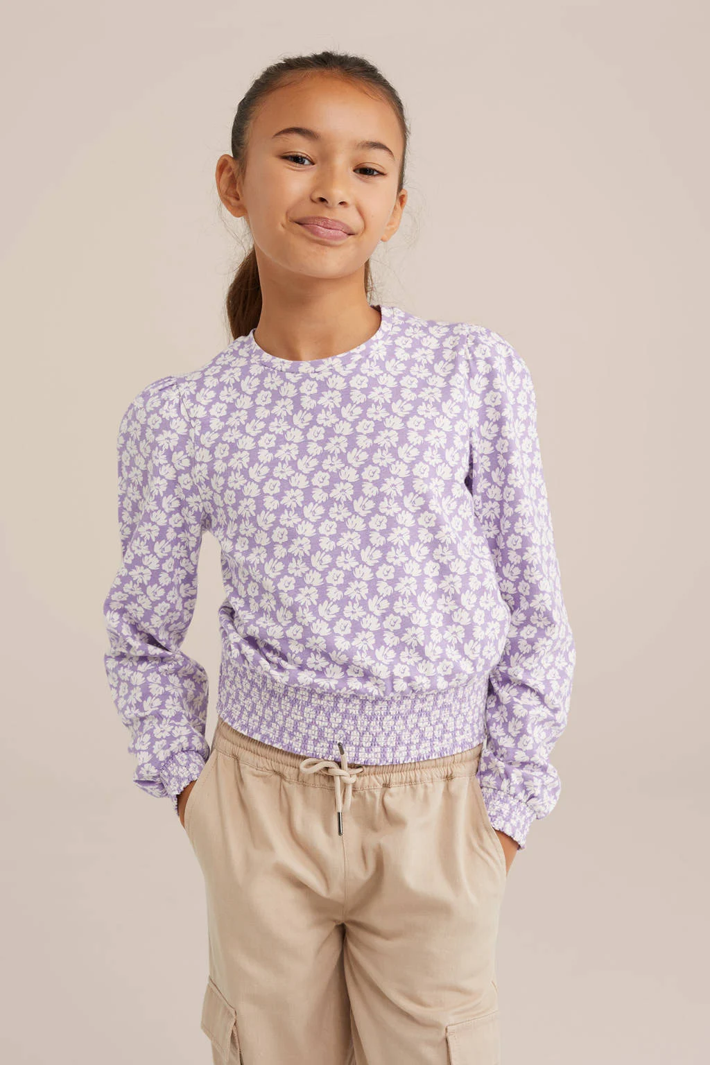 WE Fashion sweater lila