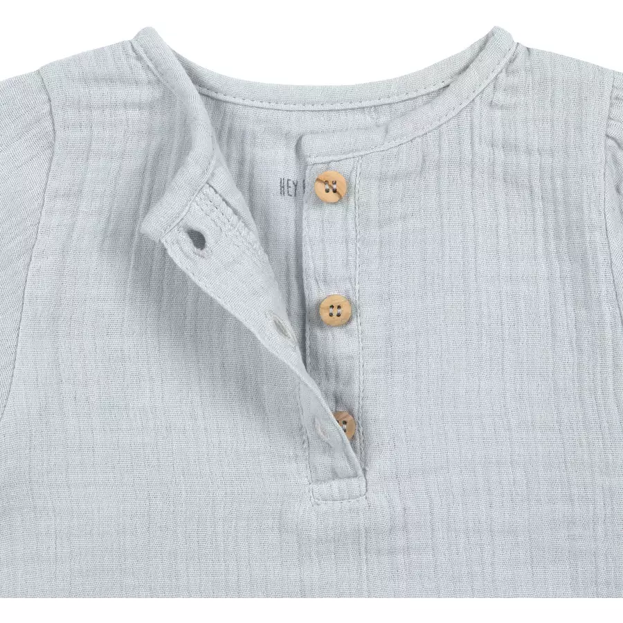 LÄSSIG Musselin Langarmshirt powder blue