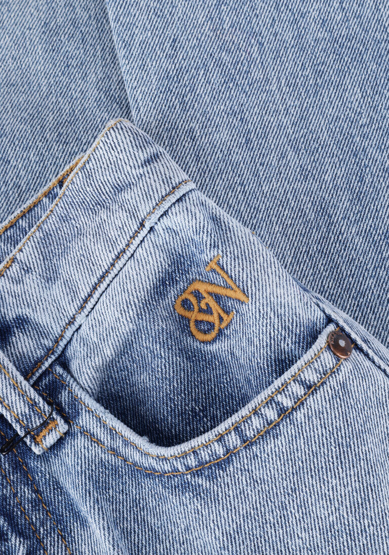 NIK & NIK lichtblauwe nik & nik straight leg jeans fiori jeans