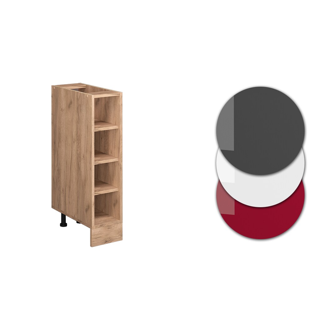 Vicco Regalunterschrank Küchenschrank Küchenzeile R-Line 20 cm Eiche Fächer