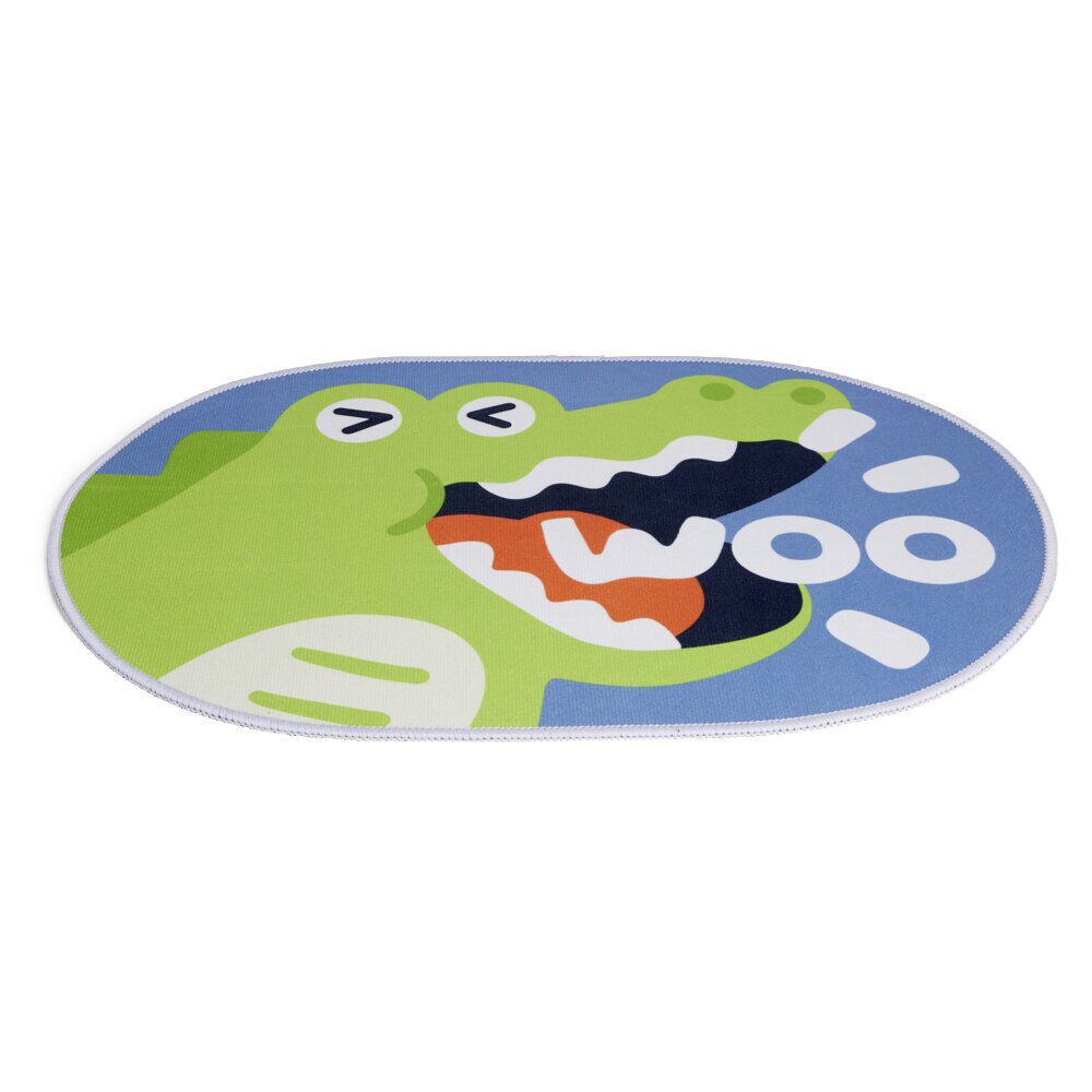 Tapis enfant licorne ou crocodile polyester 40x60cm - 2 modèles