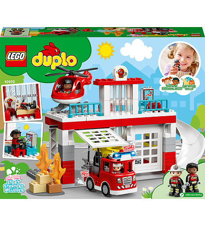 LEGO? DUPLO? - Brandstation Og Helikopter 10970 - 117 Dele