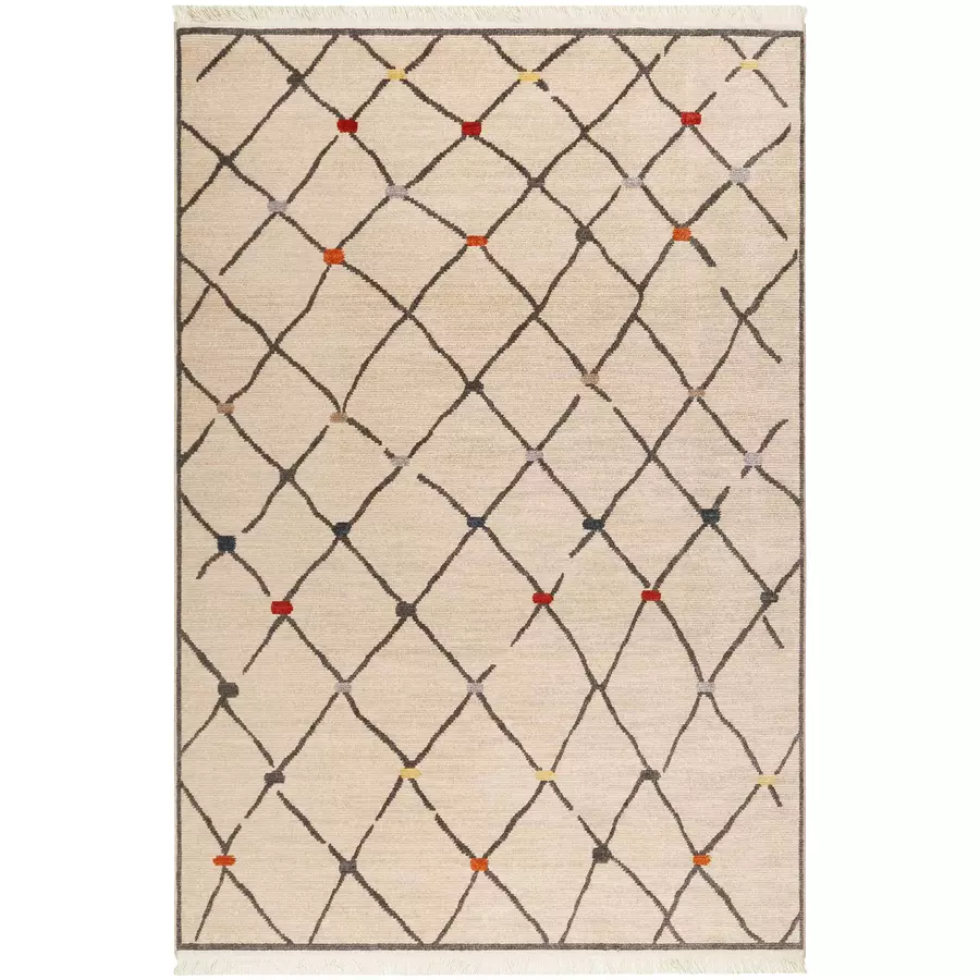 Wecon home Kurzflorteppich Marché Bonsecours beige