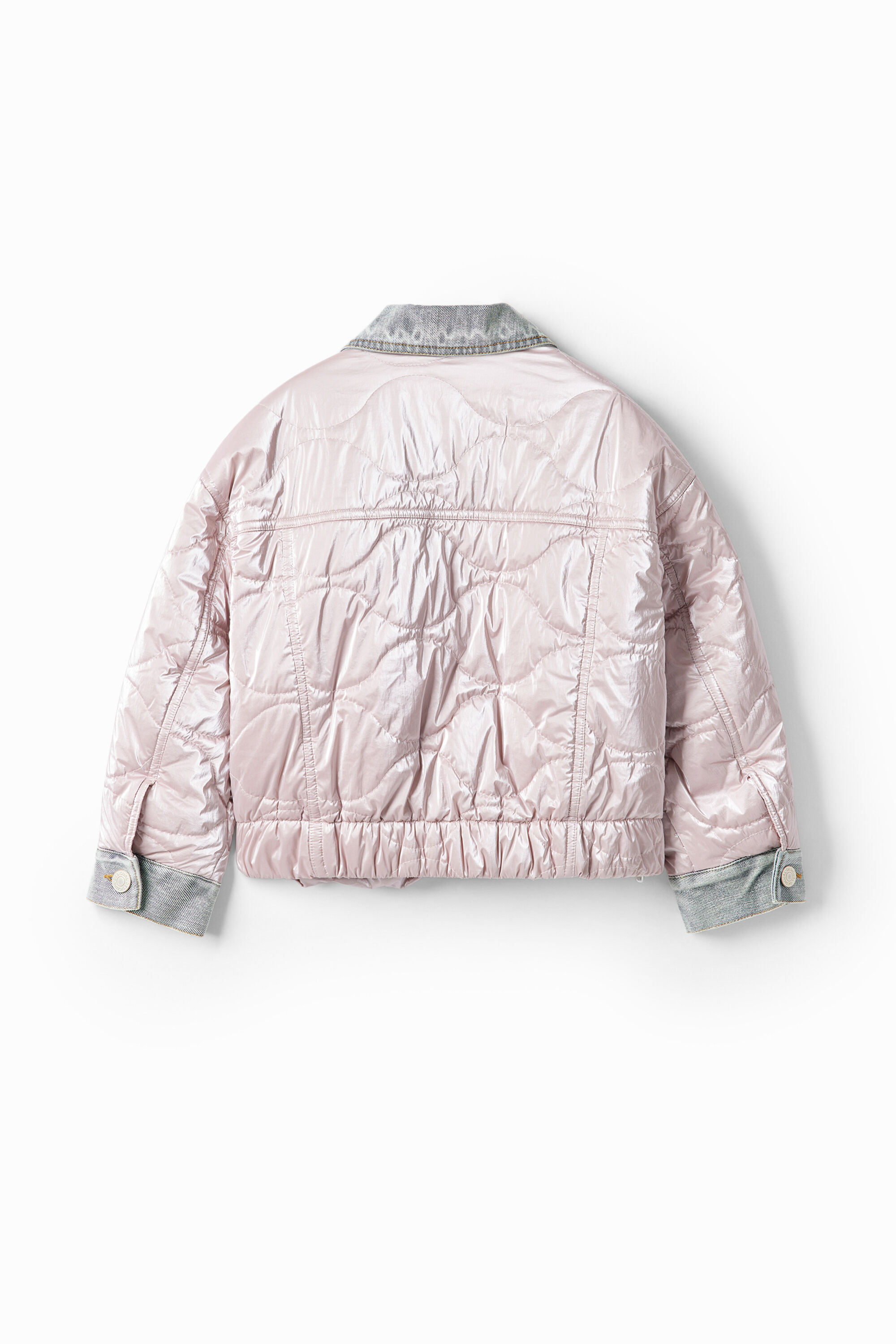 Jaqueta bomber metalizada