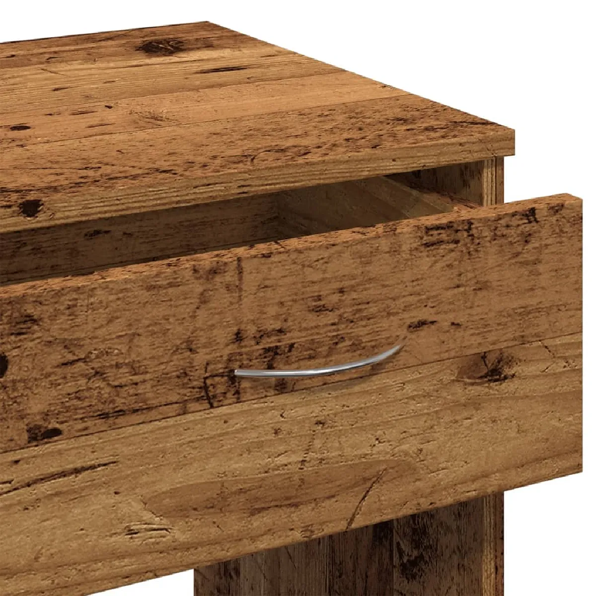 Bureau Élégant 80 cm - vieux bois - helloshop26