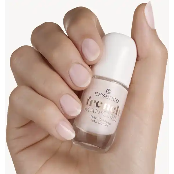 french Manicure sheer beauty nail polish 01 peach please!