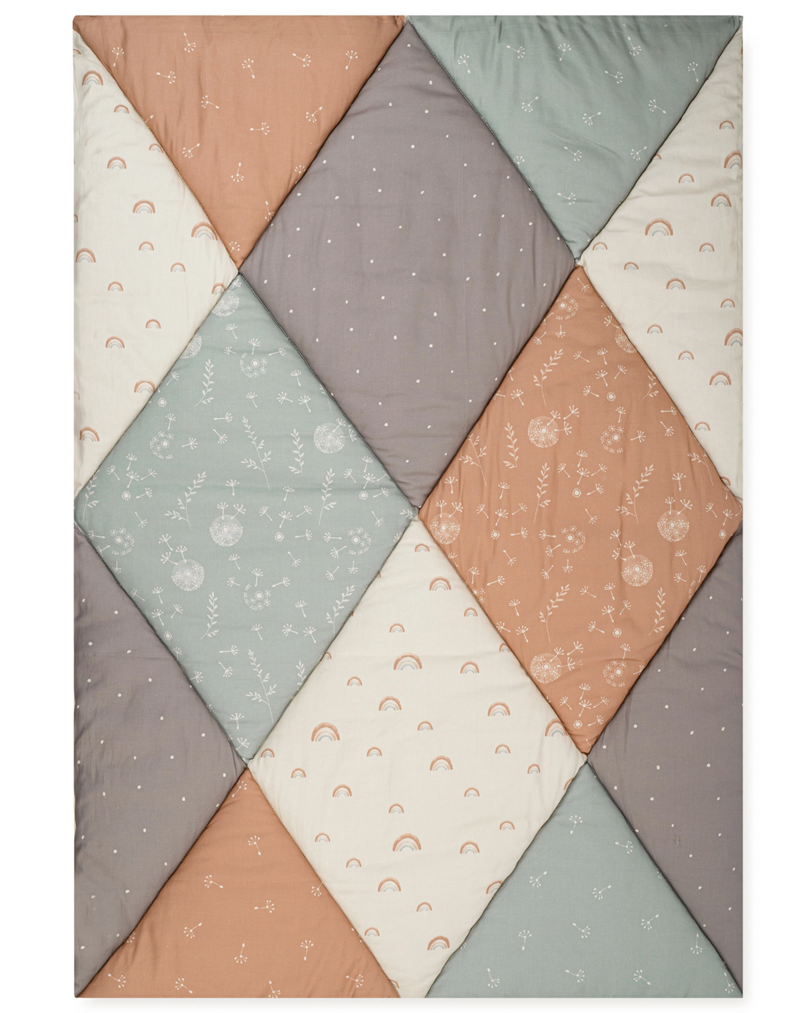 Krabbeldecke PATCHWORK (135x95) in bunt