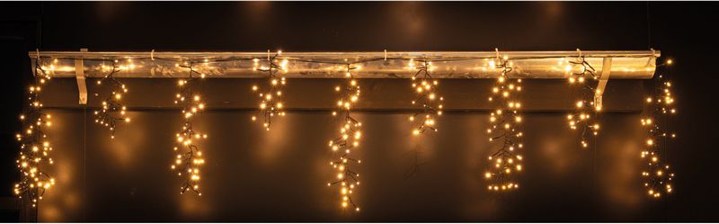 Anna's Collection Ijspegelverlichting lichtsnoer - 528 led lampjes - klassiek warm wit - 350 cm
