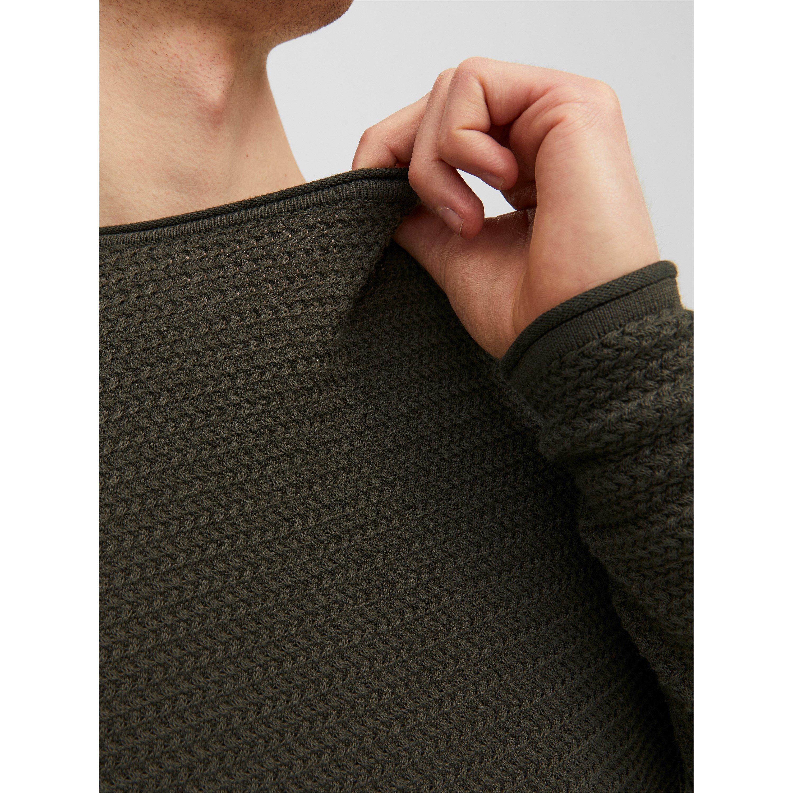 Jack and Jones Textured Crew Jumper Mens