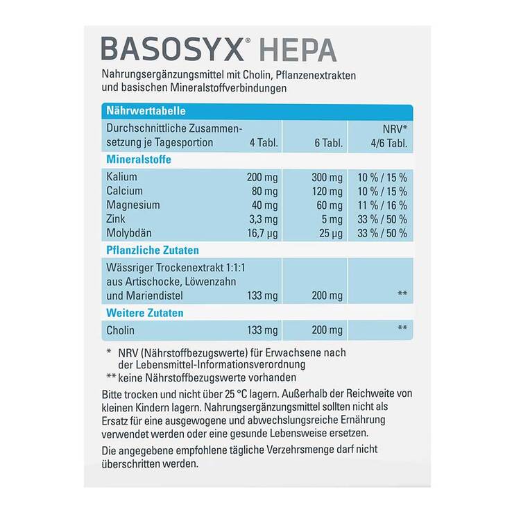 Basosyx Hepa Syxyl Tabletten, 140 St