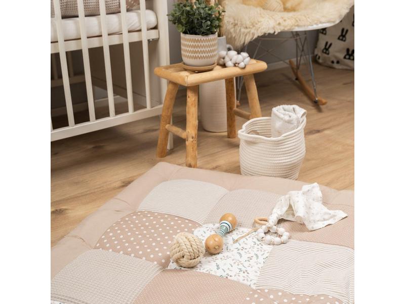Ullenboom Krabbeldecke Sandblume 100 x 100 cm Babydecke mit Sandblumen