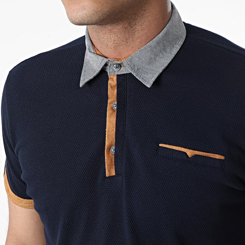 Polo A Manches Courtes JP-850 Bleu Marine