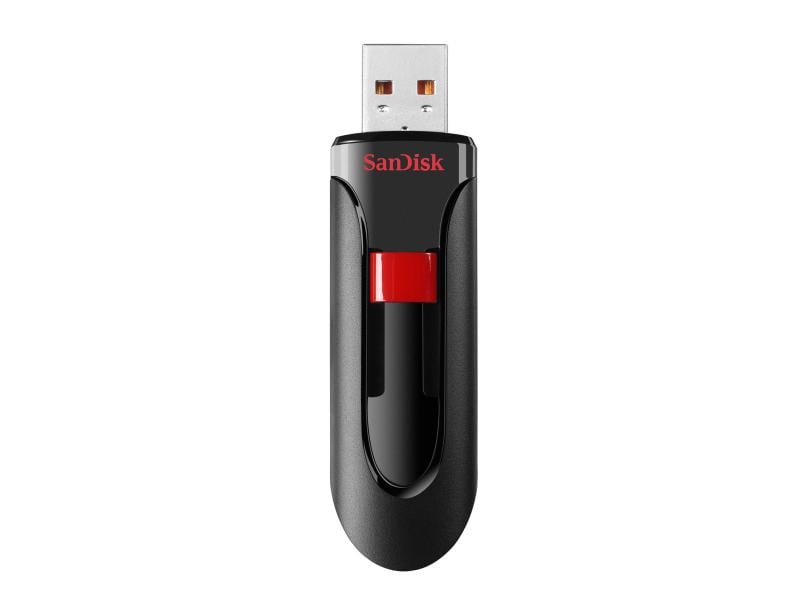 SanDisk USB-Stick Cruzer Glide USB2.0 32 GB USB-Stick mit 32 GB Speicherkapazität und 9 MB/s Lesegeschwindigkeit