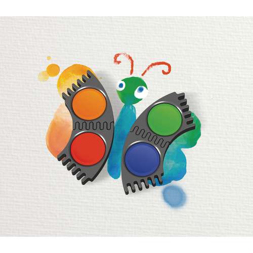 FABER-CASTELL CONNECTOR Farbkasten 12 Farben inkl. Deckweiß