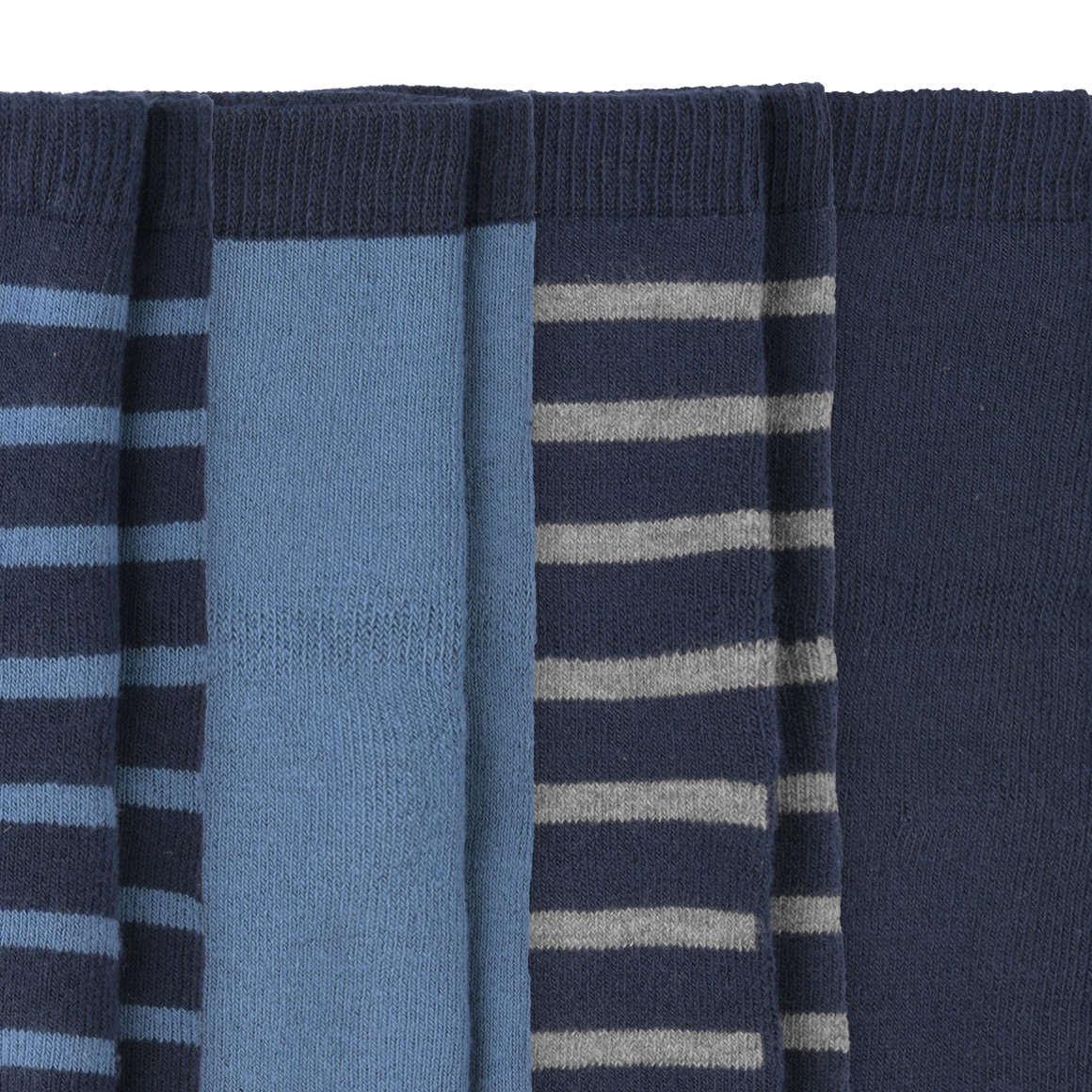 Topomini 5 Paar Baby Stoppersocken im Set blau / dunkelblau