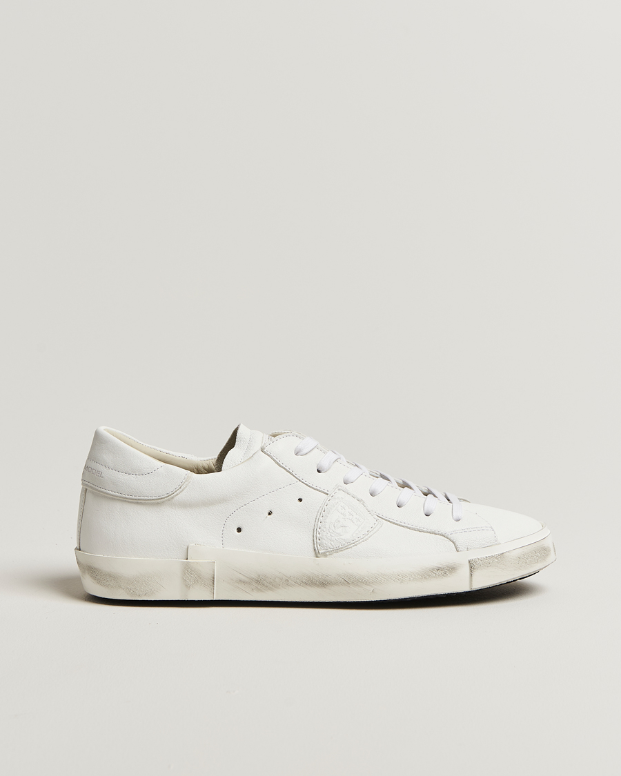 Philippe Model Prsx Low Top Leather Sneakers White