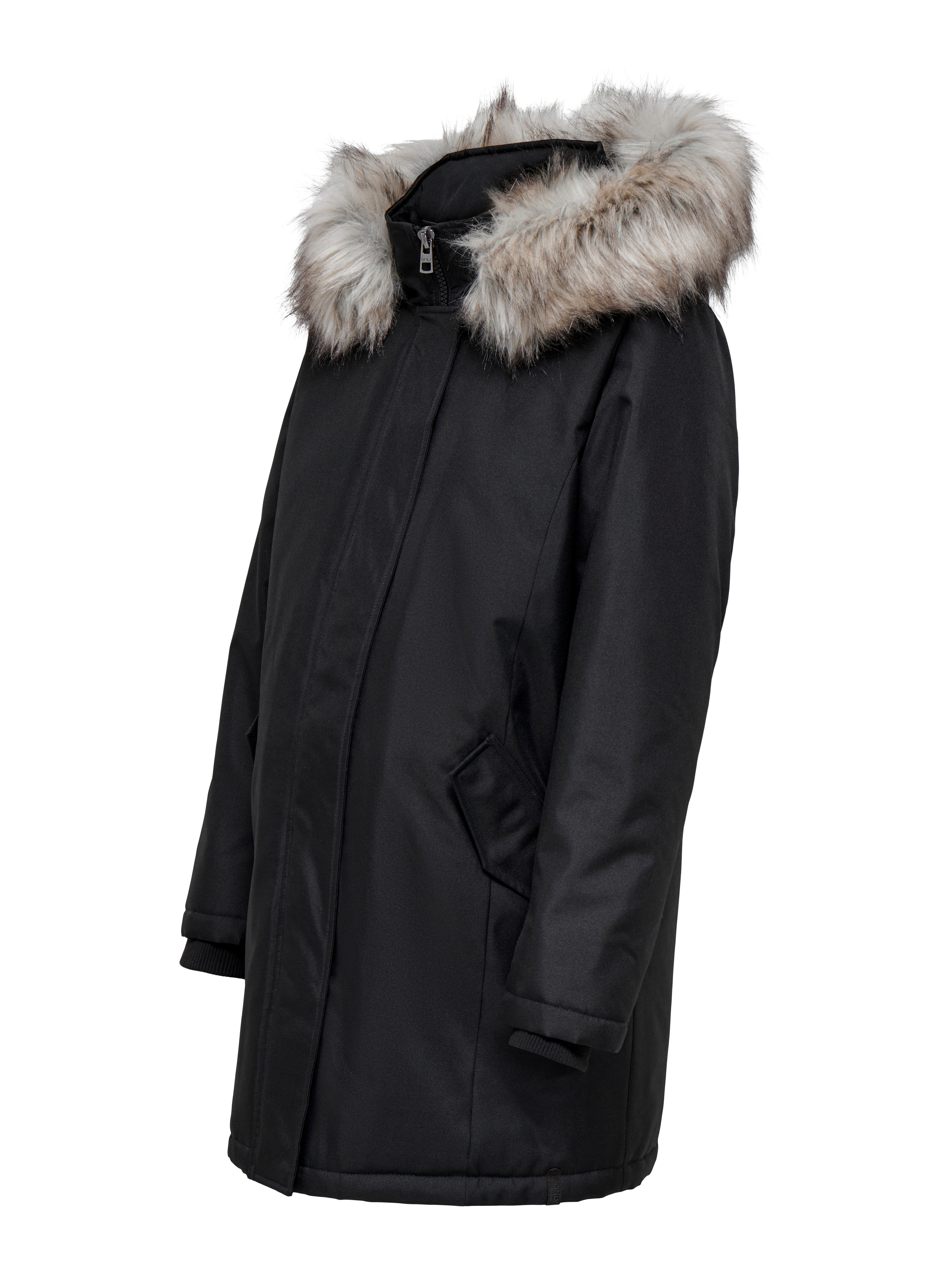 OLMNEWKATY Langer Parka Black