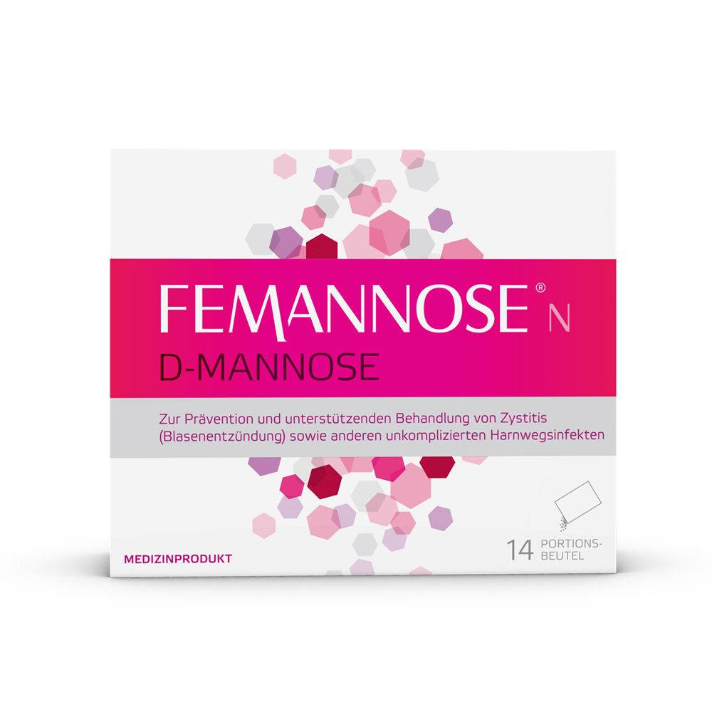 Femannose N – Trinkgranulat mit je 2000 mg D-Mannose Pulver hochdosiert