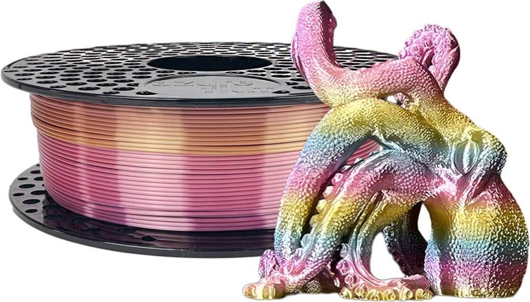 AzureFilm  PLA Silk Rainbow Tropicana, 1,75 mm / 1000 g    PLA-Material mit Farbverläufen & seidigem Finish