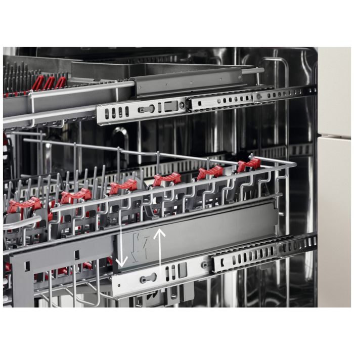 AEG Einbau-Geschirrspüler 6000 SATELLITECLEAN FES6491XZM Edelstahl