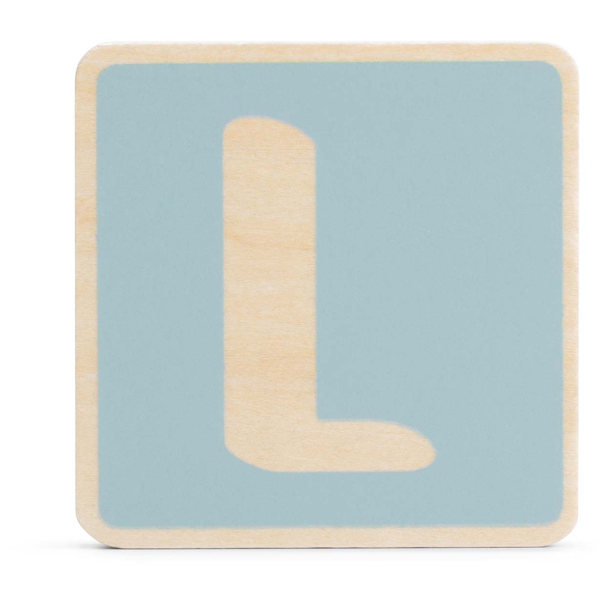 Prénatal houten namentrein letter L Light Blue - lettertreinen - Prénatal