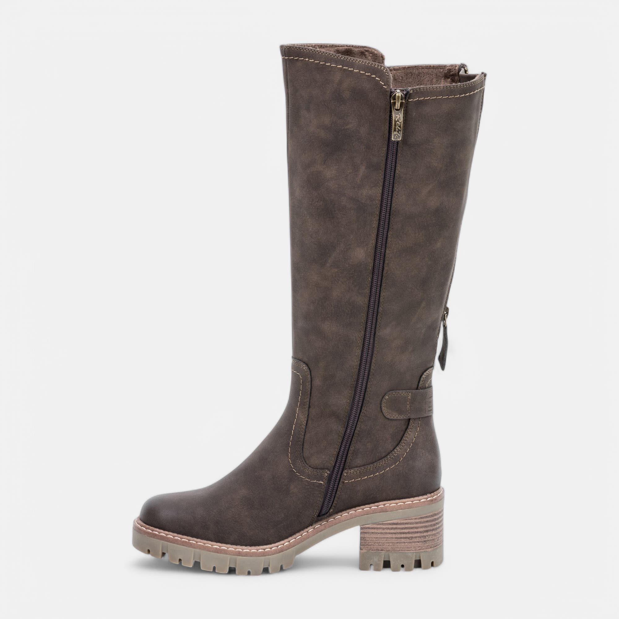 Bottes à talon Femme marron