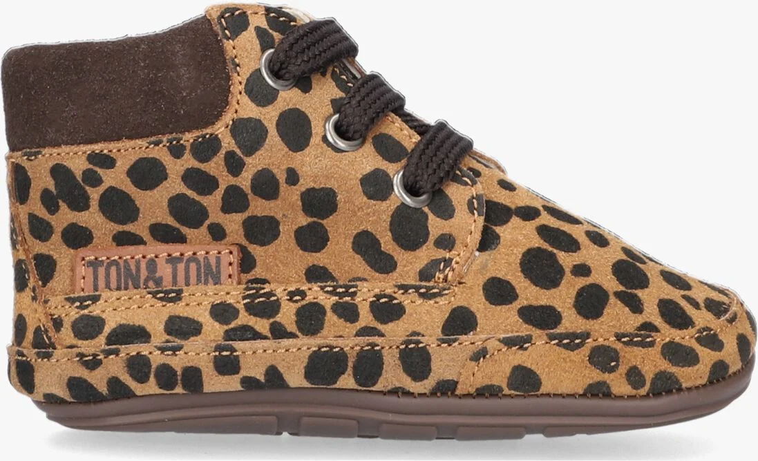 TON & TON bruine ton & ton babyschoenen lief