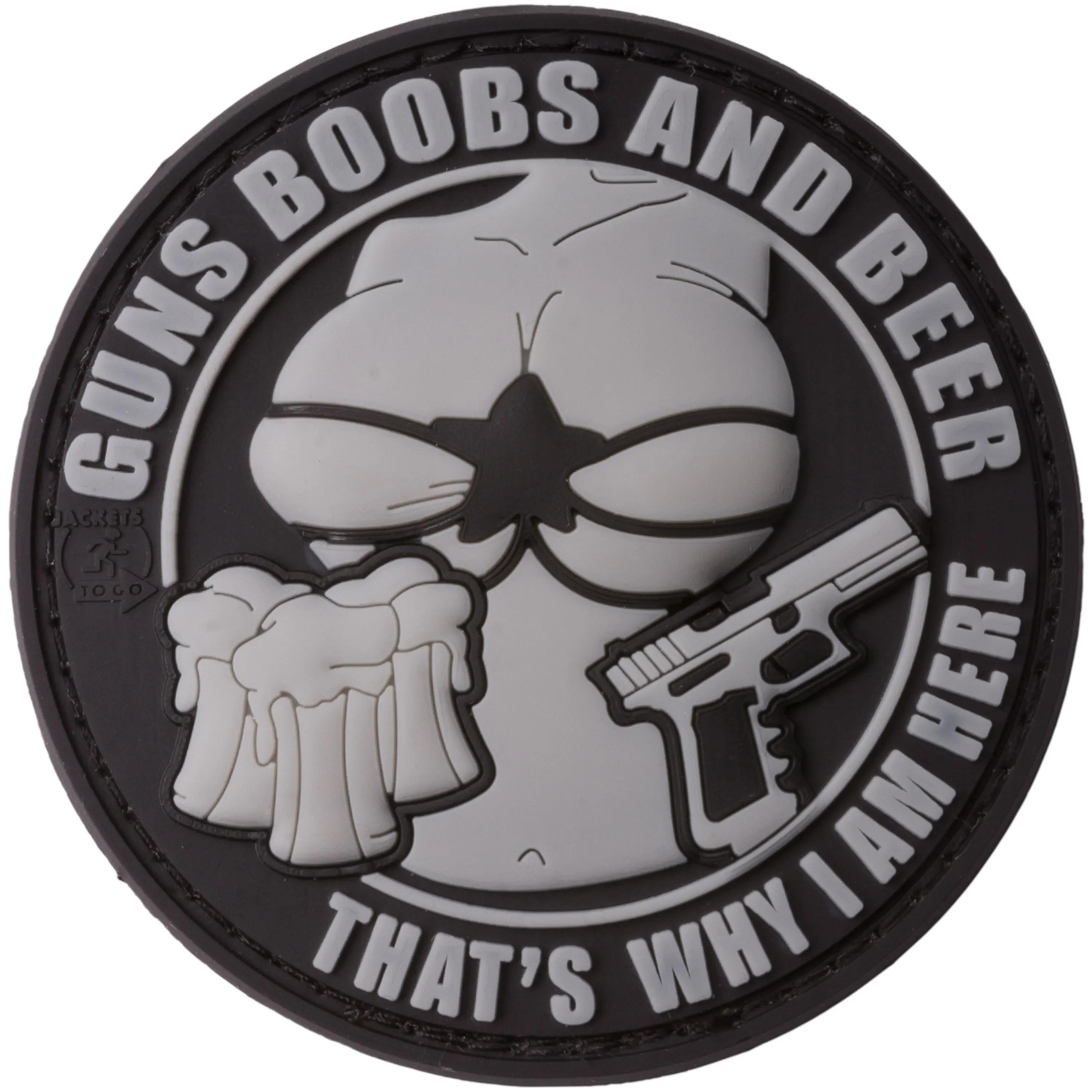 Jackets To Go -  JTG 3D Patch Guns Boobs and Beer